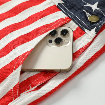 American Flag Overalls